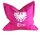 Zirbenkissen - Zirbenpolster pink mit Tiroler Adler