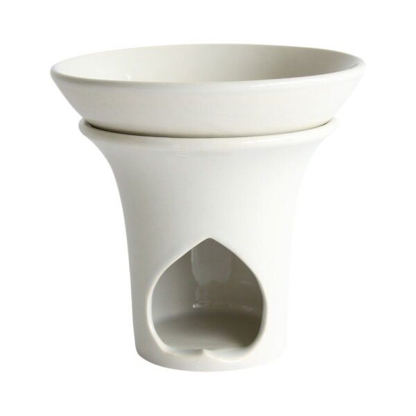 Duftlampe Keramik, LAURA  Wei&szlig;