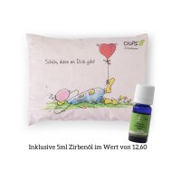 Zirbenkissen "Sch&ouml;n, dass es Dich gibt" im...