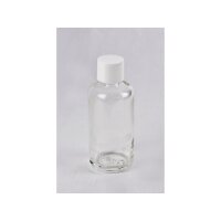 Glasflasche 100ml leer, mit PE Verschluss und...