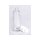 Glasflasche schmal 50ml, leer, mit Pump-Spender weiss