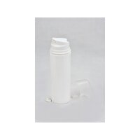 Airless Spender PP leer, weiss mit Schutzkappe klarsicht,...