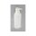 Rundflasche natur HDPE mit Pumpspender weiss 250ml