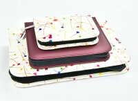Taschenapotheke leer, Nylon-Etui bordeaux 14 Schlaufen f&uuml;r &auml;therische &Ouml;le