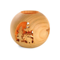 Windlicht aus Holz "Elch"
