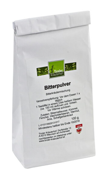 Heidelberger 7 Kr&auml;uter - Bitterpulver -100 G
