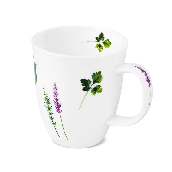 Porzellan Tee-Becher- Gro&szlig; "Kr&auml;uterlieb"
