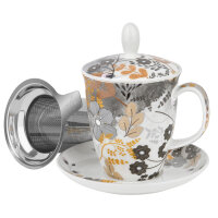Porzellan Tee-Tasse "Bl&uuml;tentraum" mit...