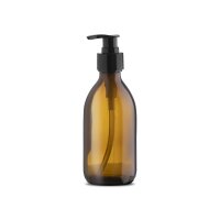 Glasflasche 250 ml mit Pumpe